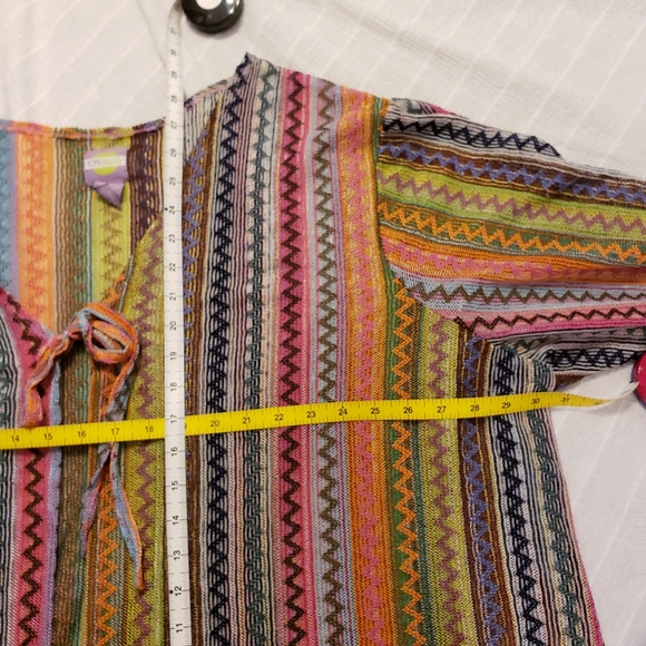 CM SHAPES sheer colorful stripe topper - Picture 4 of 9